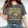 First Of All Im A Delight Sarcastic Angry Opossum T Shirt 1 1