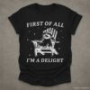 First of all Im a Delight Raccoon T Shirt Black S 1 1