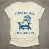 First of all Im a Delight Raccoon T Shirt Natural S 1 1