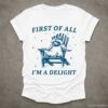 First of all Im a Delight Raccoon T Shirt White S 1 1