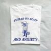 Fueled By Soup and Anxiety Cowboy Trash Panda Shirt White S 1 1